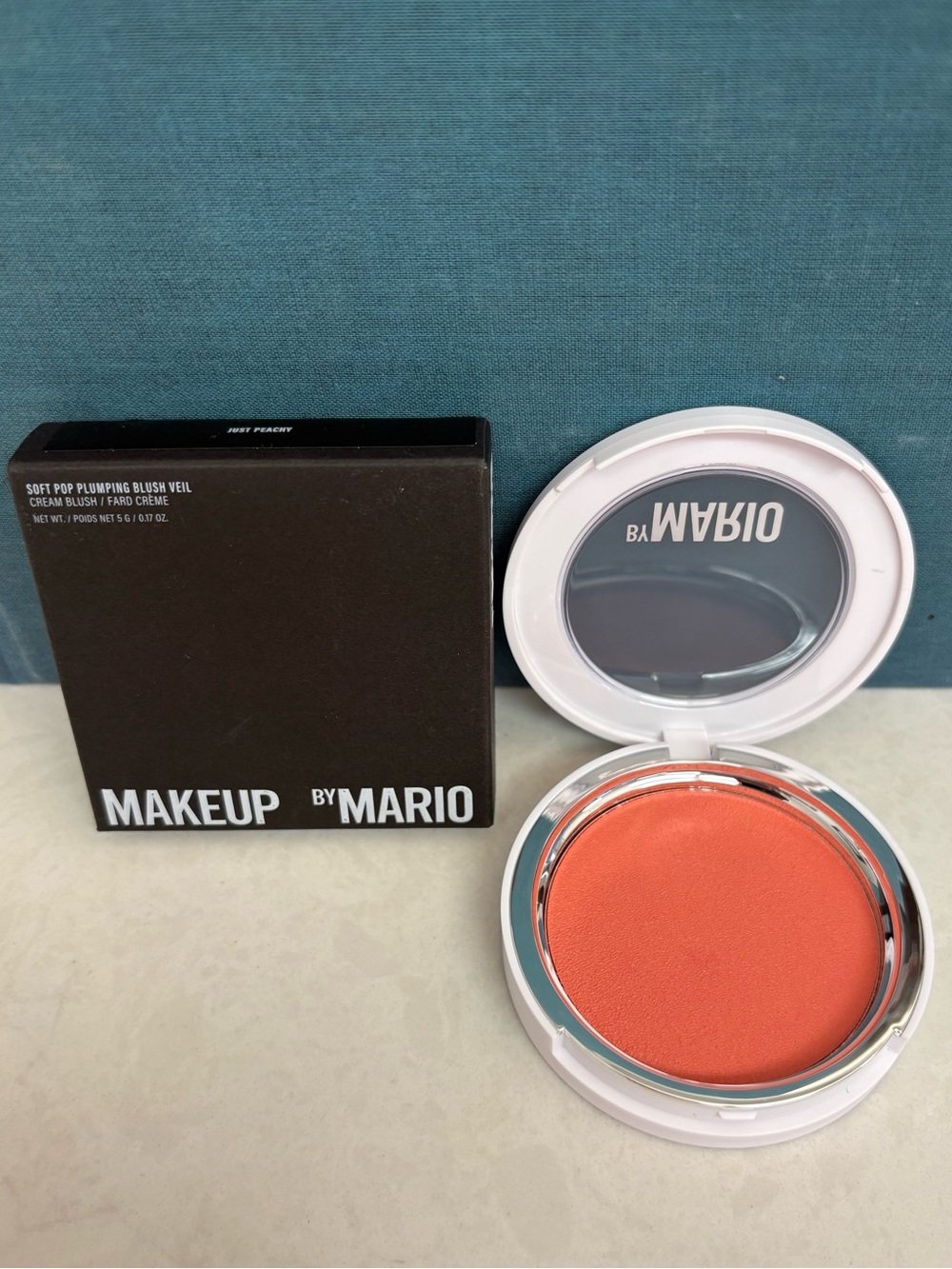 Makeup By Mario Soft Pop Plumping Blush Veil — Just Peachy - MSRP $34